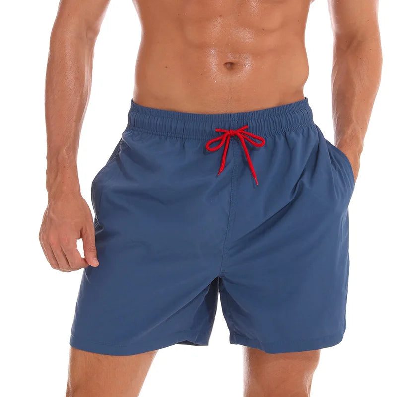 ESCATCH  Hot Sale Swimming Shorts Men Surf Board Summer Sport Beach Shorts De Bain Homme Swimwear Pants Quick Dry Solid Swimsuit - Premium  from Lizard Vigilante - Just $60.99! Shop now at Lizard Vigilante