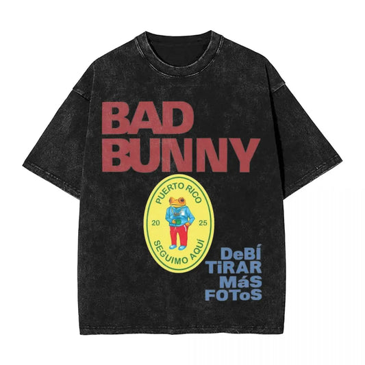 "Debi Tirar Más Fotos" Vintage Washed Bad Bunny T-Shirt – For Those Who Live Life Unfiltered - Premium tee from Lizard Vigilante - Just $26.99! Shop now at Lizard Vigilante