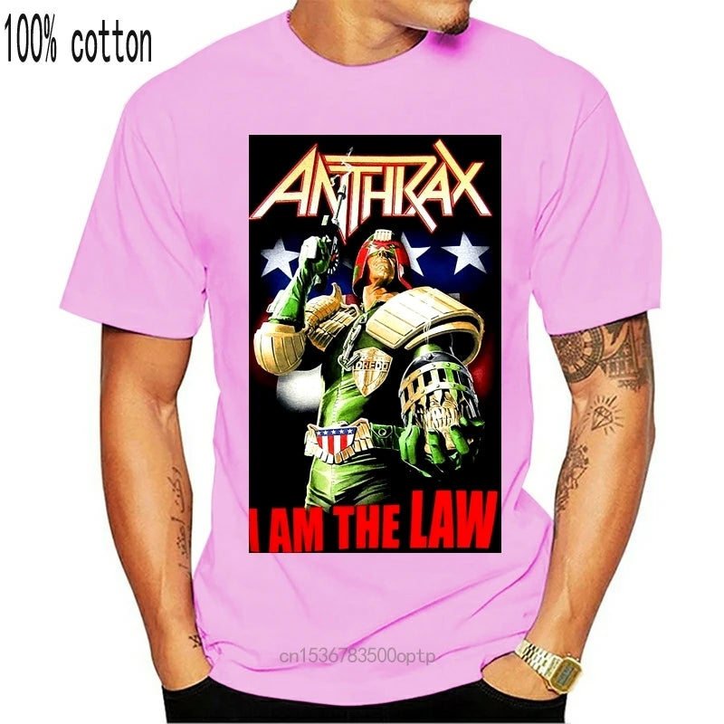 Anthrax JUDGE DREDD I AM THE LAW T-Shirt 2024 Thrash Metal Band - Lizard Vigilante