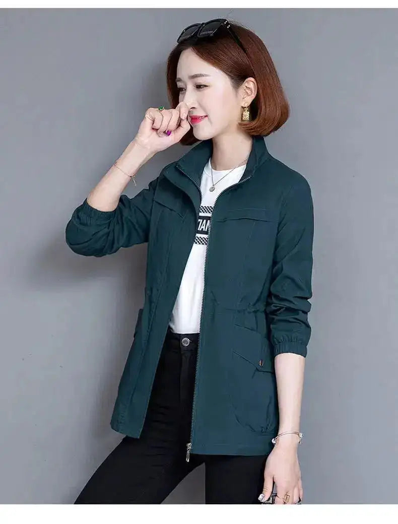 2023 New Spring Women's Jackets Causal Windbreaker Famale Thin Basic Coat Lightweight Jacket Outwear Women Clothing