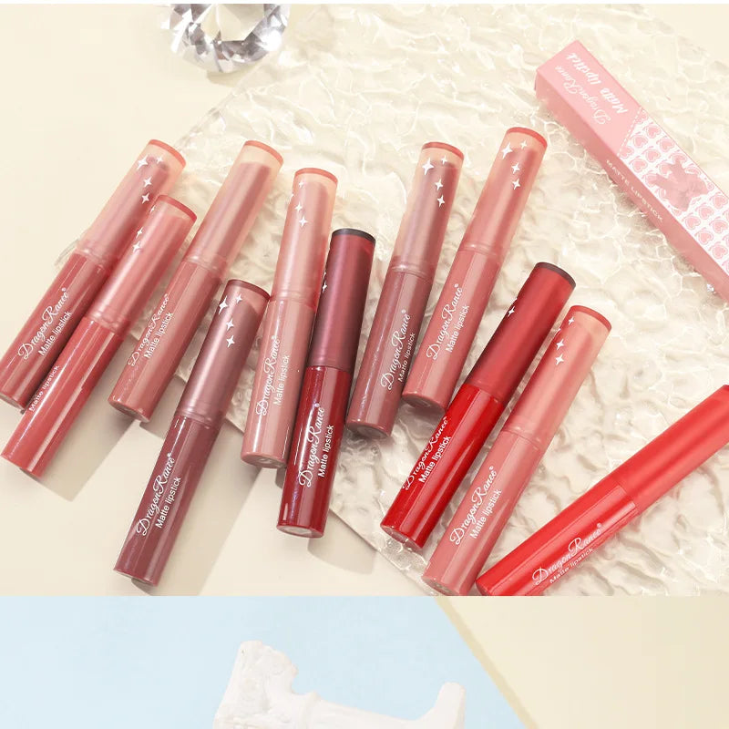 Matte Nude Lipstick 24 Hours Long Lasting Water Resistant Lip Gloss Natural Moisturizing And Sexy Korean Cosmetics For Female