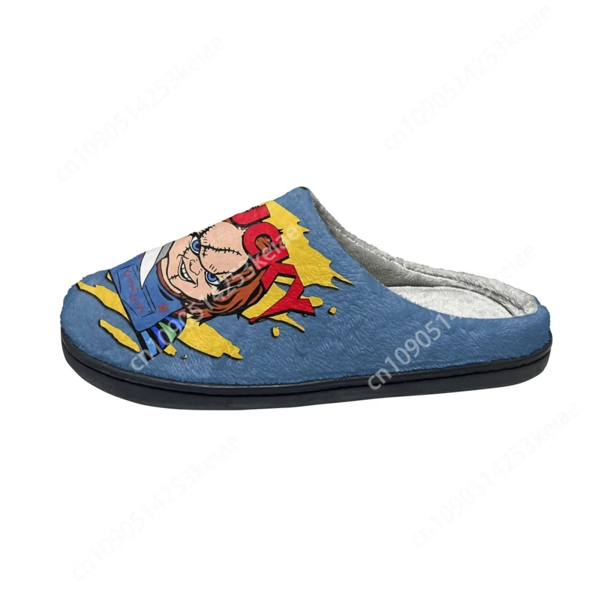 Horror Movie Killer Chucky™ Ladies Round Toe Plush Home Slippers – Cozy, Creepy, and Comfortably Warm - Premium slippers from Lizard Vigilante - Just $32.32! Shop now at Lizard Vigilante