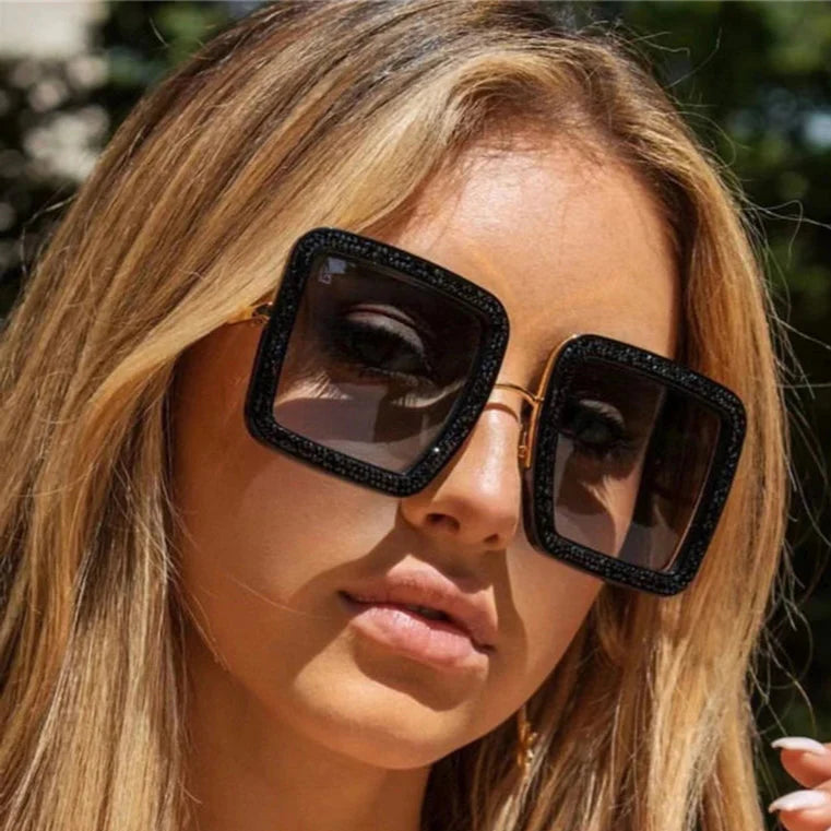 Glitter Vortex Shades – Rockstar Ice-Out Sunglasses for Unapologetic Legends - Premium shades from Lizard Vigilante - Just $26.99! Shop now at Lizard Vigilante