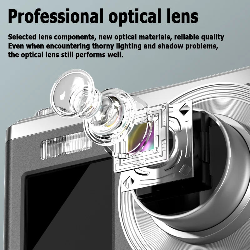 K23 0GB-128GB Dual screen digital camera 4K telescopic lens 16x optical zoom waterproof camera selfie beauty home camera