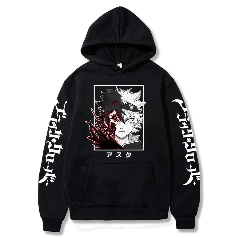 Black Clover Asta Hoodie - Oversized Manga Streetwear Hoodie for Men | Fleece Pullover with Bold Anime Print – Asta’s Power, Your Fashion - Premium hoodie from Lizard Vigilante - Just $46.66! Shop now at Lizard Vigilante