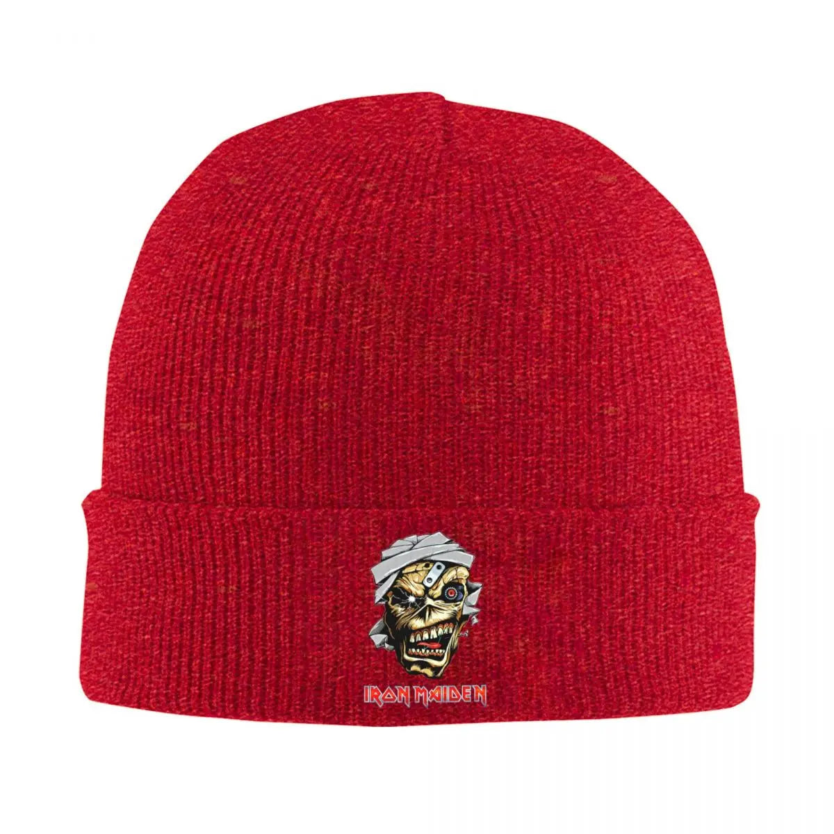 Iron Maiden Band Knitted Beanie Hat – Unisex Winter Skull Cap, Warm and Stylish Casual Knit Beanie for Men & Women - Premium  from Lizard Vigilante - Just $19.88! Shop now at Lizard Vigilante