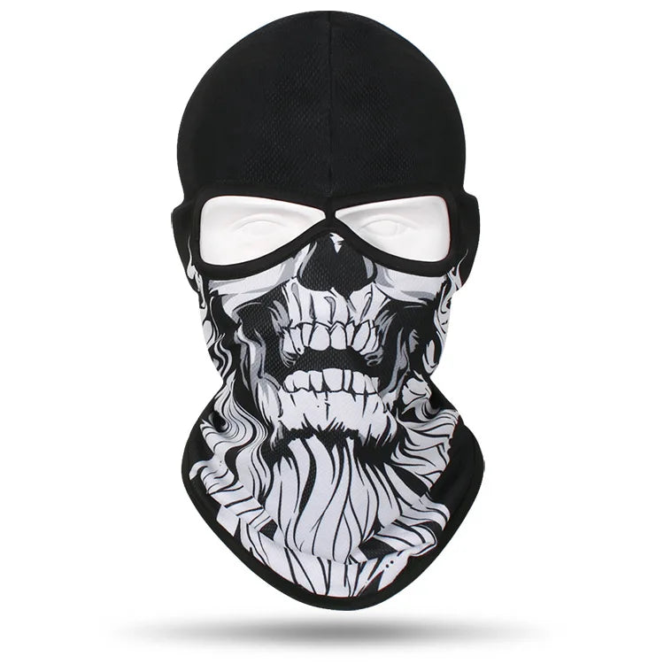 Skull Bandana Balaclava for Men & Women – Halloween Windproof Sports Scarf, Full Face Cover for Riding, Skiing, Fishing, Hiking, and More - Premium T-Shirt from Lizard Vigilante - Just $19.99! Shop now at Lizard Vigilante