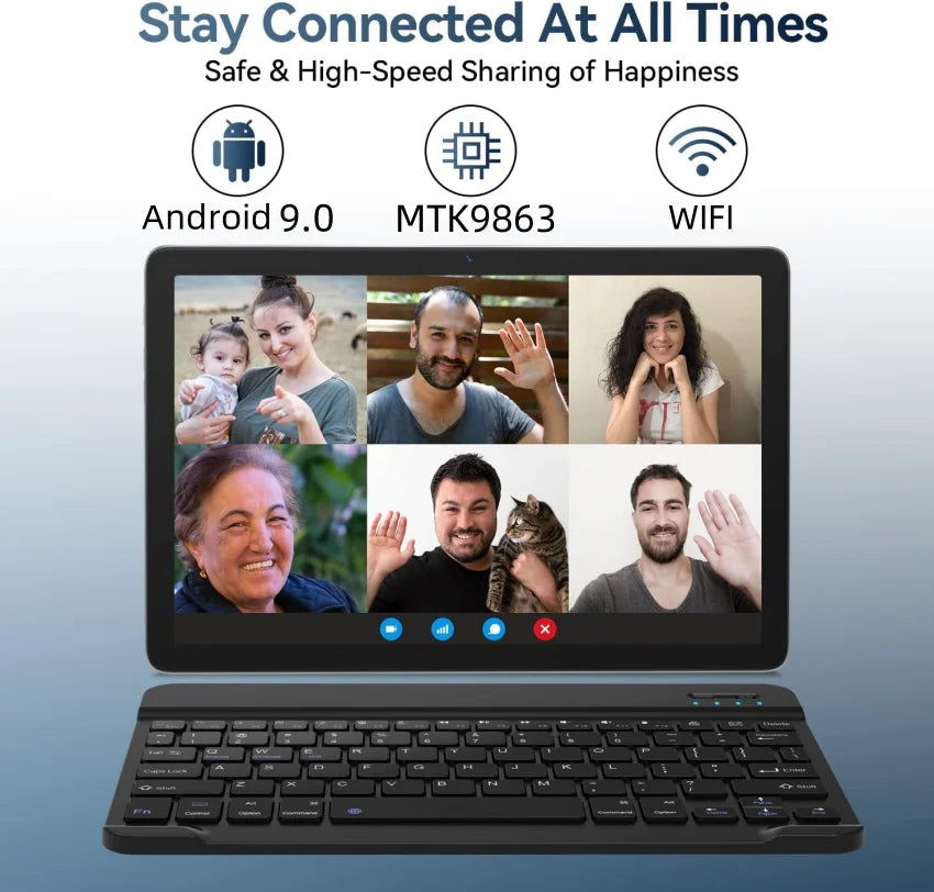 K30 Gift Silicone Case 2GB RAM 32GB ROM 10.1 Inch MTK9863 Android 9.0 Phone Call Tablet PC Quad-Core Front Camera WIFI Sim Cards