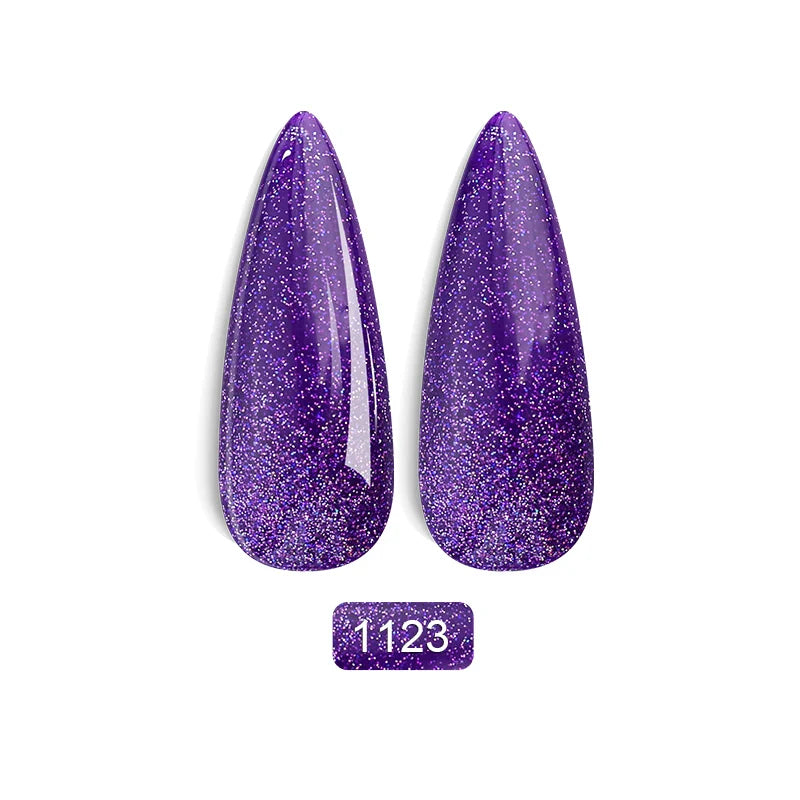 Rainbow Ghini Ultra Shiny Glitter Gel Nail Polish Semi-permanent Gellack UV Varnish Gold Silver Metal Gel Nail Art Wholesale Top