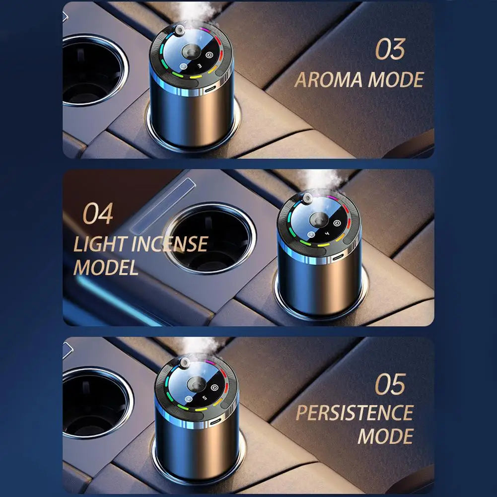 Car Diffuser Humidifier 5 Modes Car Humidifier Aromatherapy Diffusers Car Odor Eliminator For Car Home Office Bedroom