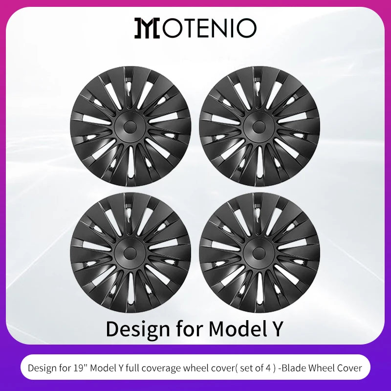 4PCS Hubcaps for Tesla Model Y (2019-2024) – 19 Inch Storm Style Wheel Cover, Performance Replacement Full Rim Cover Accessories - Premium hubcaps from Lizard Vigilante - Just $198.88! Shop now at Lizard Vigilante