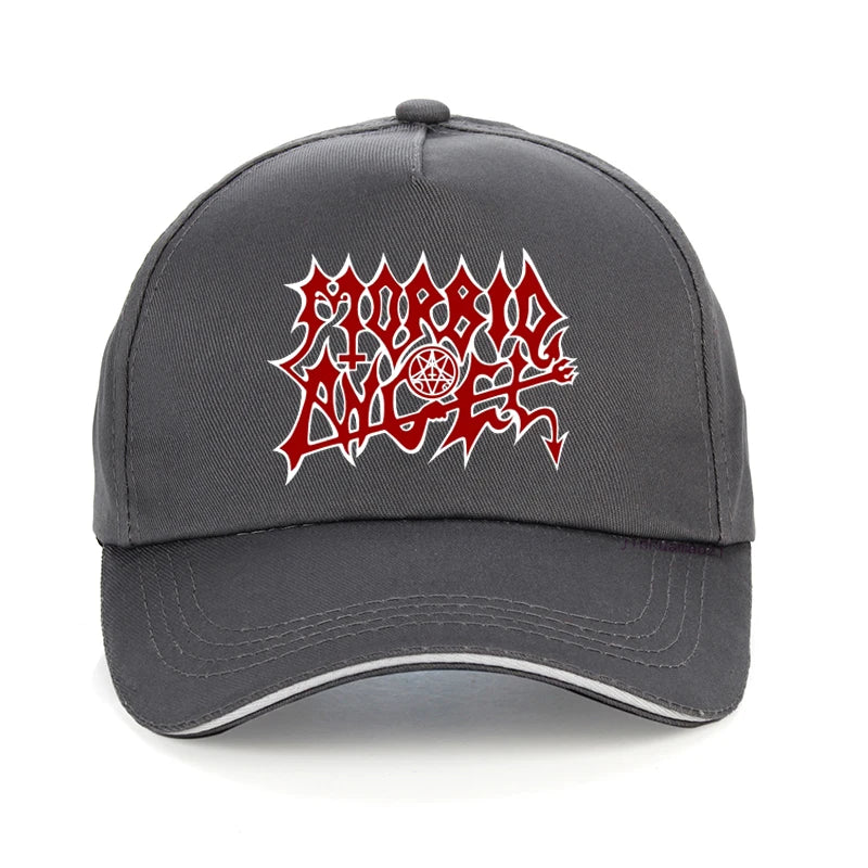 Morbid Angel Metal Gothic Rock Band Men's Custom Print Baseball Cap - Cool Casual Solid Sunhat Adjustable Snapback Hat - Premium hats from Lizard Vigilante - Just $23.88! Shop now at Lizard Vigilante