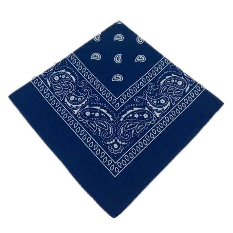 Unisex Cotton Bandana – Men’s & Women’s Paisley Cowboy Biker Headwrap Scarf - Premium Bandana from Lizard Vigilante - Just $2.99! Shop now at Lizard Vigilante