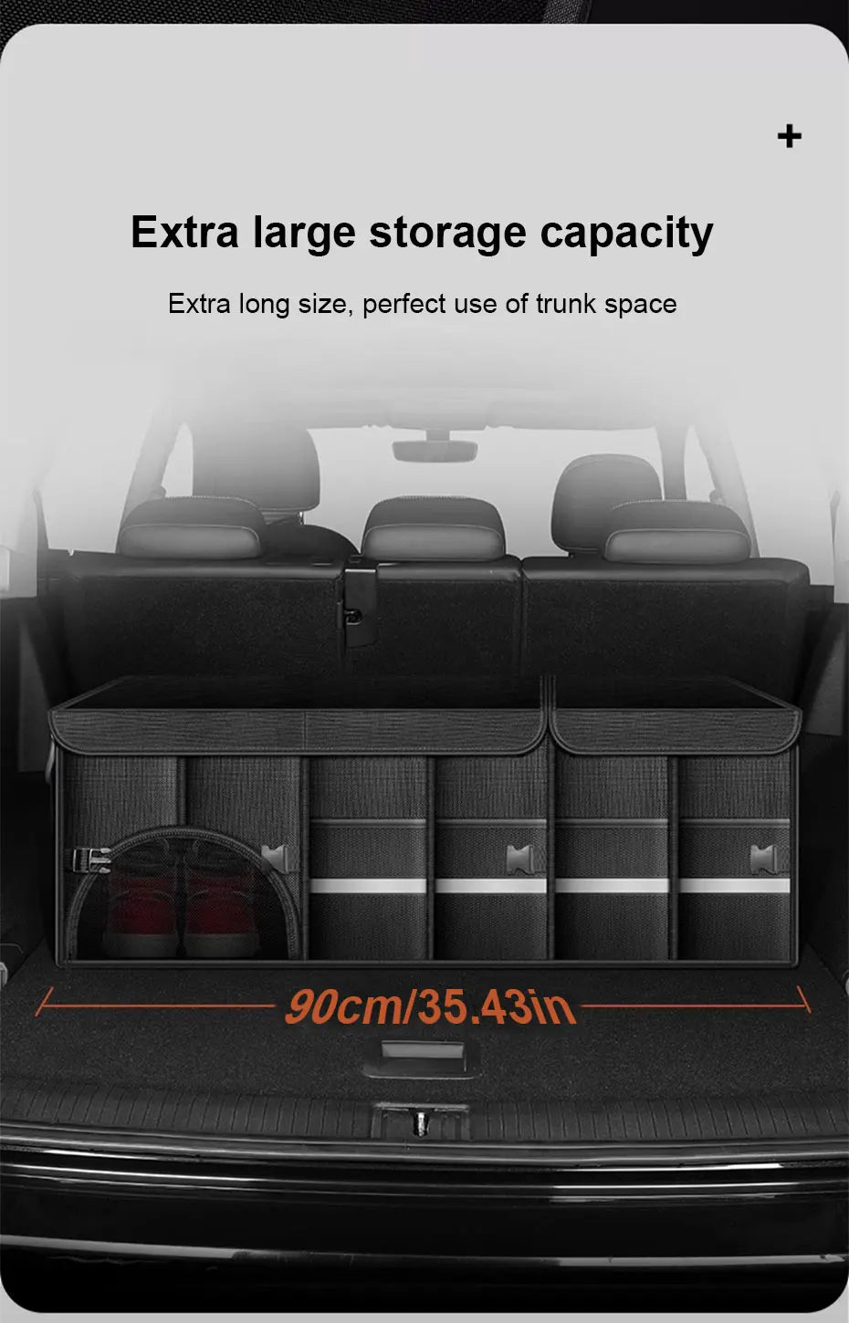 SEAMETAL Large Capacity Car Trunk Organizer 36L/72L/110L Foldable Car Storage Box Waterproof Storage Bag for Fishing Camping - Premium  from Lizard Vigilante - Just $8.99! Shop now at Lizard Vigilante