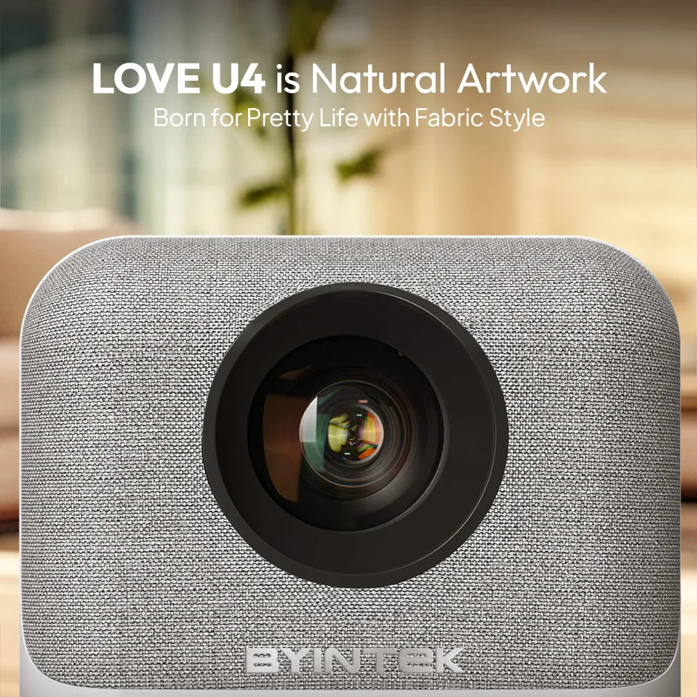 BYINTEK Full HD Mini Projector LOVE U4 1080P 4K Video 5G WIFI Android Auto Focus Portable Smart Projectors  Home Theater Cinema - Premium  from Lizard Vigilante - Just $223.99! Shop now at Lizard Vigilante