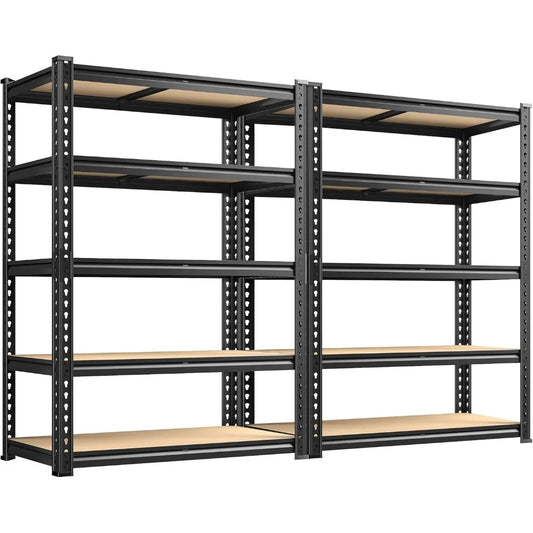 Heavy-Duty 5-Tier Garage Shelving Unit | 2020 lbs Capacity - Premium shelving from Lizard Vigilante - Just $148.99! Shop now at Lizard Vigilante