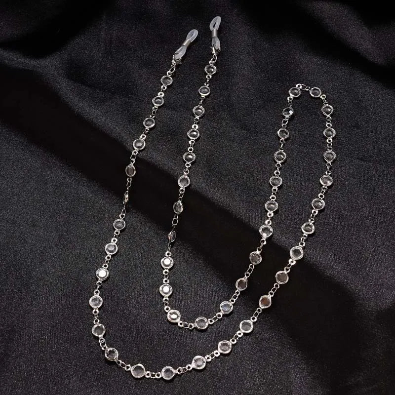 Zircon Crystal Beaded Eyeglass & Mask Chain: The Ultimate Accessory for Women