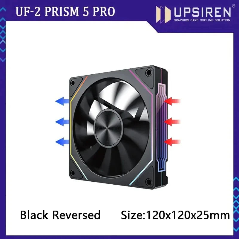 PRISM RIOT UF-2 PRO | 120mm 9-Blade ARGB Metalstorm Fan – Shred Heat, Not Riffs - Premium fan from dsers - Just $17.99! Shop now at Lizard Vigilante