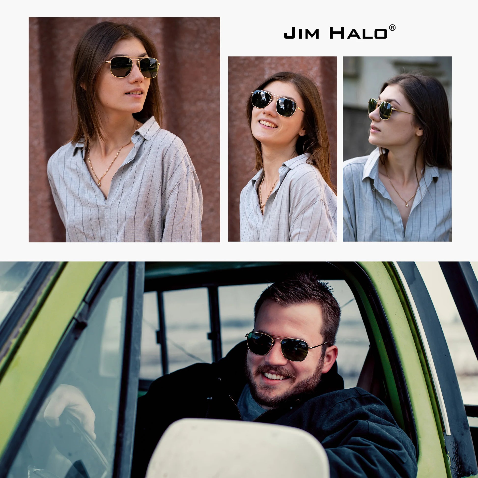 JM EdgeForce Square Sunglasses for Men & Women – Metal Frame UV400 Protection, Rock & Roll Ready - Premium shades from dsers - Just $36.99! Shop now at Lizard Vigilante