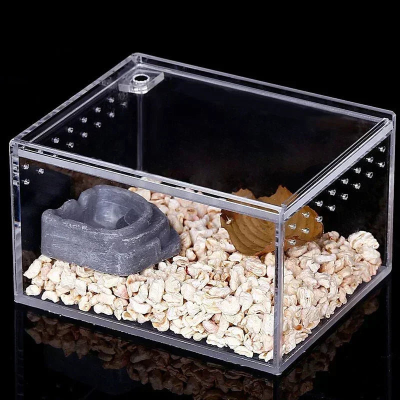 Reptile Breeding Box Transparent Acrylic Spider Lizard Amphibian Terrarium Leak-proof Pet Habitat Arboreal Tarantula Enclosure - Premium pet supplies from Lizard Vigilante - Just $29.99! Shop now at Lizard Vigilante