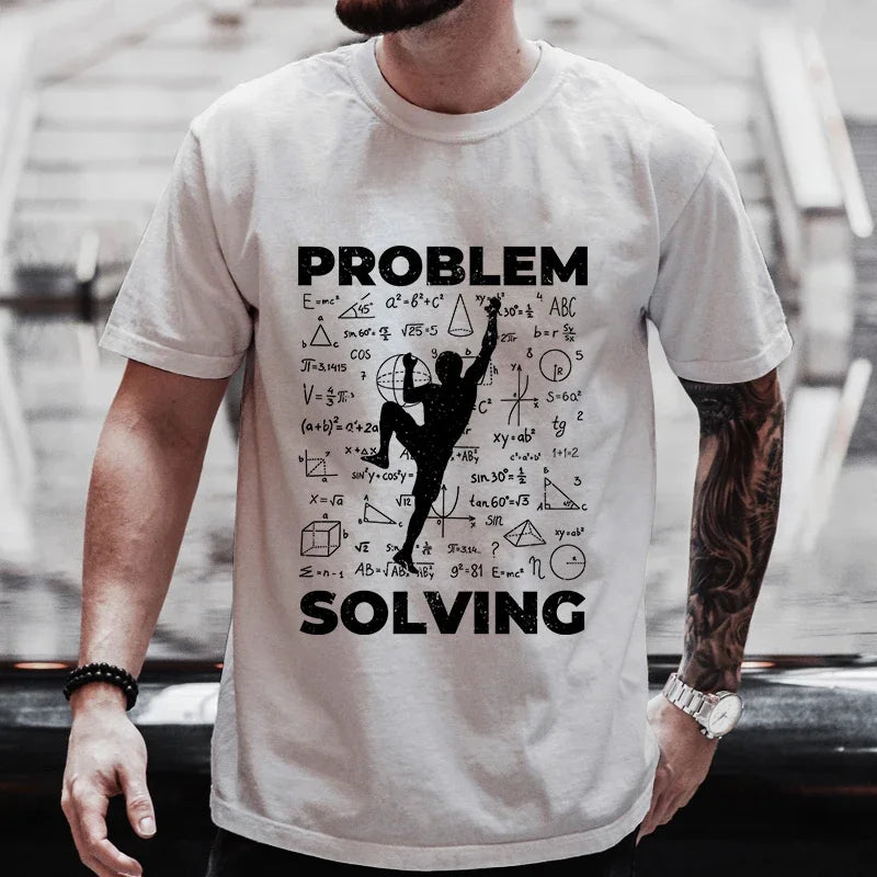 Cliff Chaos Problem Solver Street Climber Tee