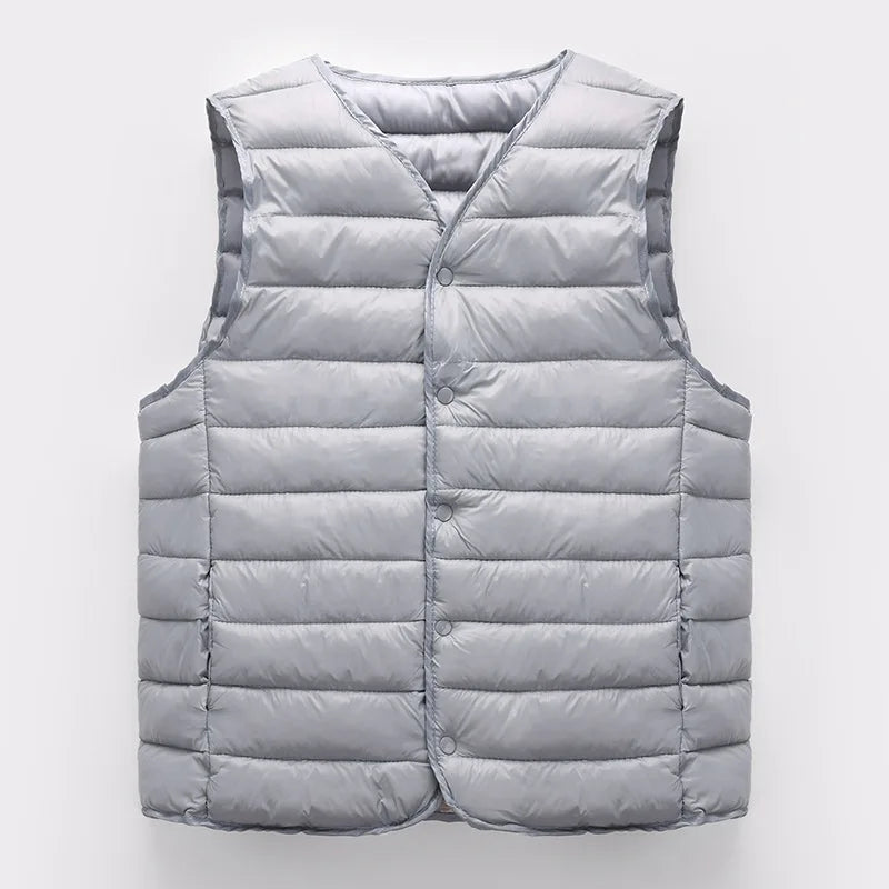 Warm Comfy Lightweight Windproof Cotton-Padded Sleeveless Jacket Vest - Premium vest from Lizard Vigilante - Just $33.88! Shop now at Lizard Vigilante