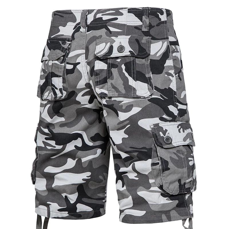 Men's Best Camo Shorts Summer Casual Half Pants Camouflage Outdoor Sports Short Pants Side Pocket Cotton Breathable Shorts - Lizard Vigilante