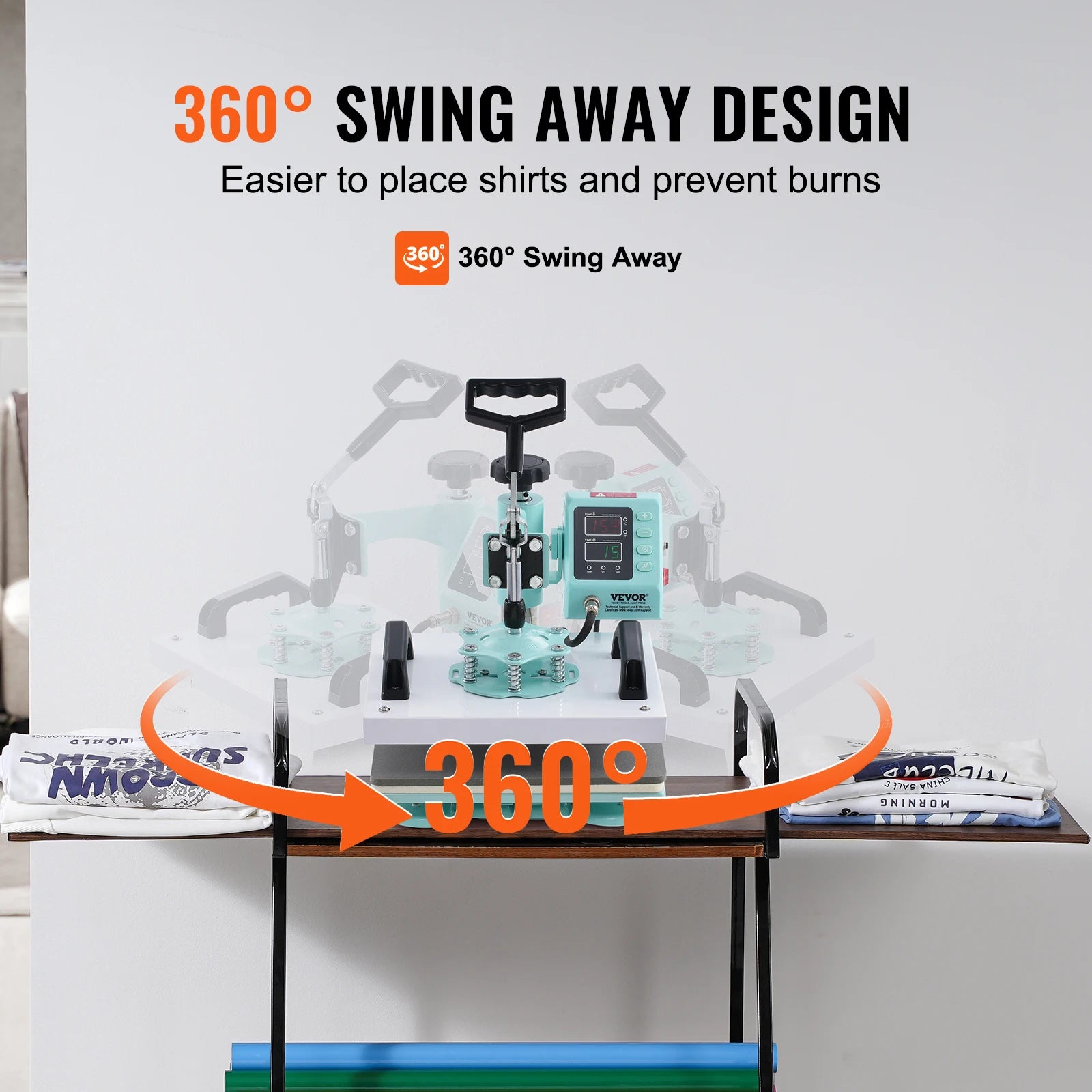 VEVOR 12x10" Nuclear Press – Rockstar Green Heat Beast for T-Shirts, Bags & Chaos (360° Swing, 700W Precision Smackdown) - Premium t-shirt press from dsers - Just $222.99! Shop now at Lizard Vigilante