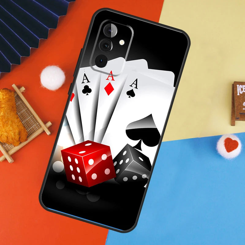 Casino Gambling Samsung Galaxy Case – Sleek TPU Full Coverage, Anti-Fingerprint Design for Galaxy A12 to A55 - Premium phone cover from Lizard Vigilante - Just $19.88! Shop now at Lizard Vigilante