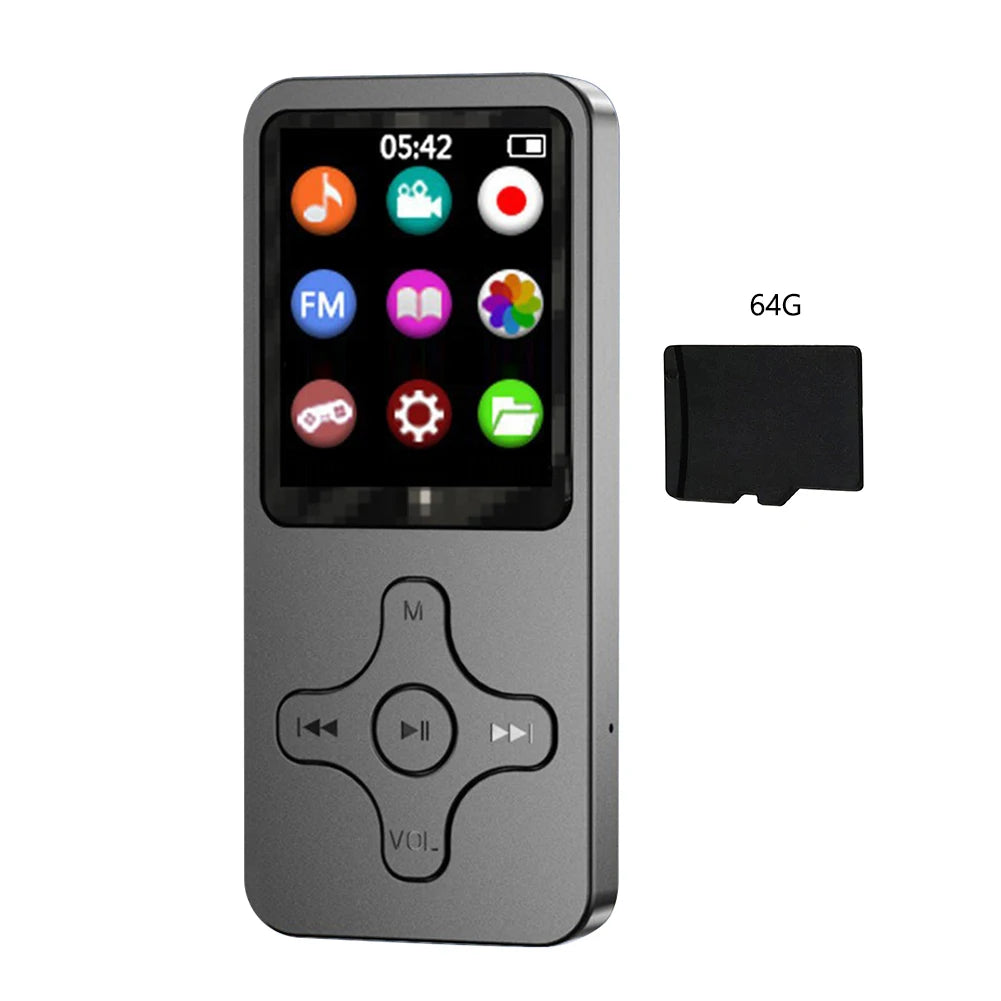 Bluetooth 5.0 MP3 Music Player with FM Radio, E-Book Reader, Voice Recorder – Compact 1.8" Screen MP4 Player - Premium mp3 player from Lizard Vigilante - Just $23.99! Shop now at Lizard Vigilante