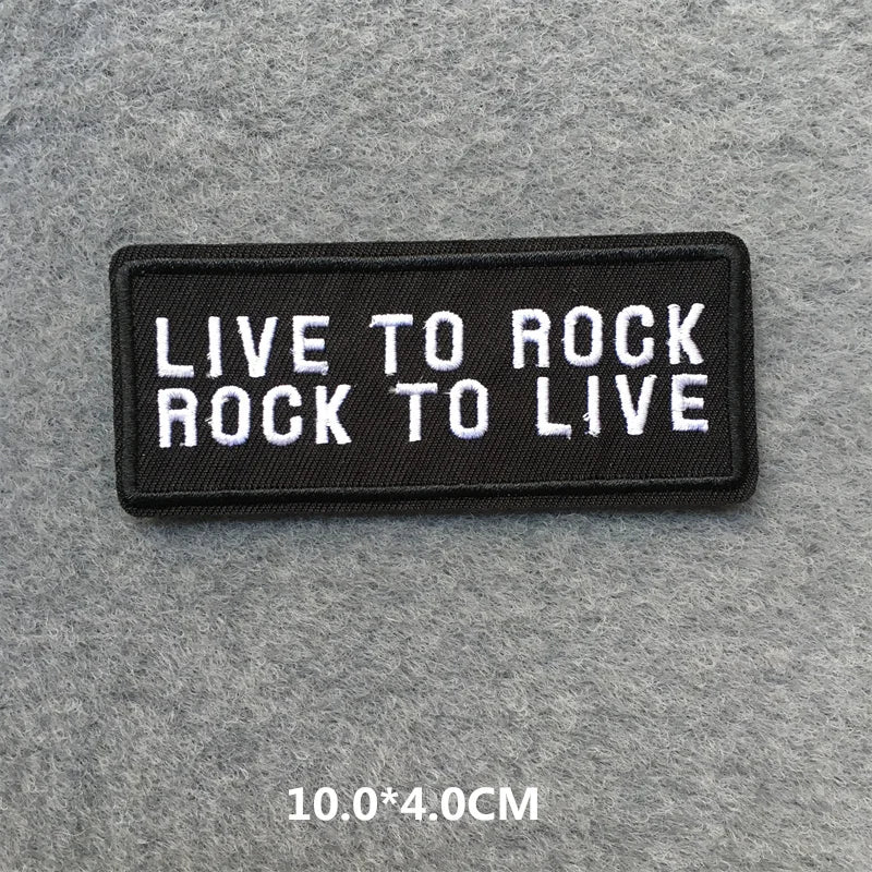 Rock Band Embroidered Patches – DIY Iron-On Appliques for Jackets, Jeans, and Clothing - Premium patches from Lizard Vigilante - Just $8.49! Shop now at Lizard Vigilante