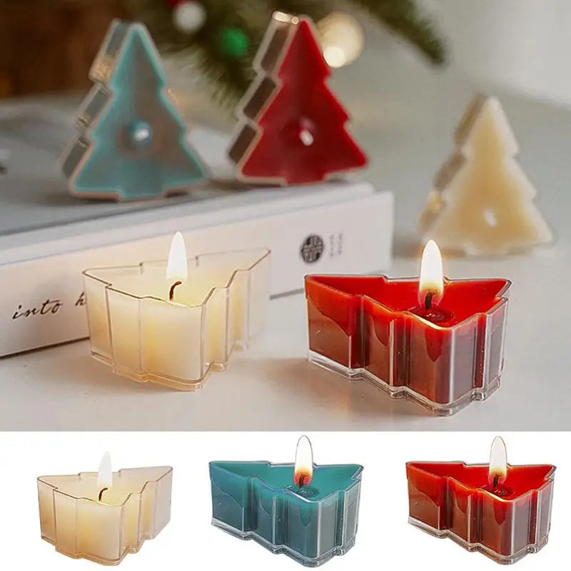 Christmas Tree Scented Tealight Candle – Handmade Soy Wax Decorative Candle for Holiday Home Decor and Gifts - Premium candle from Lizard Vigilante - Just $13.88! Shop now at Lizard Vigilante