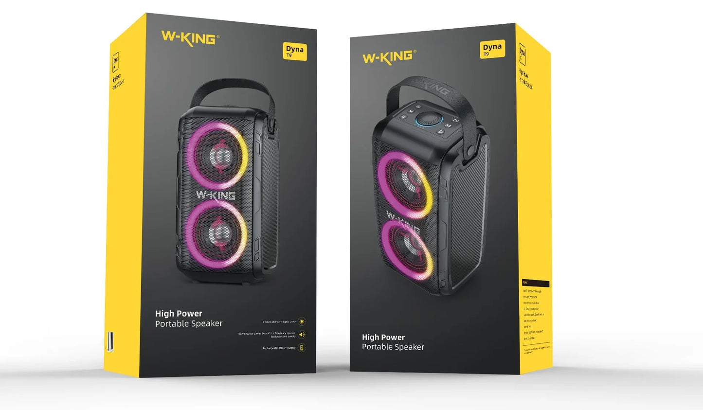 Bluetooth Speaker with LED Display Heavy Bass and 15W Power Waterproof IPX7 for Outdoor Parties