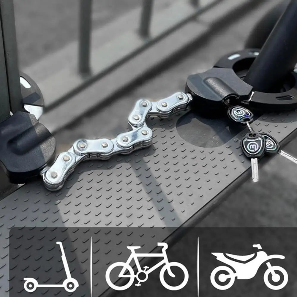 Heavy Duty Security Lock - Anti-Theft Alloy Steel Handcuff Lock for Scooters, Bicycles, Prams, E-Scooters, and Motorcycles - Premium handcuffs from Lizard Vigilante - Just $43.88! Shop now at Lizard Vigilante