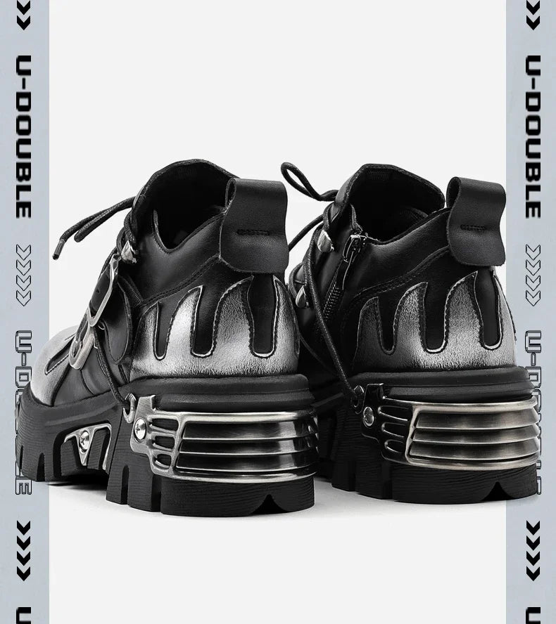 Oblivion Twin Flame Punk Platform Boots 2025 Dark Romance Edition