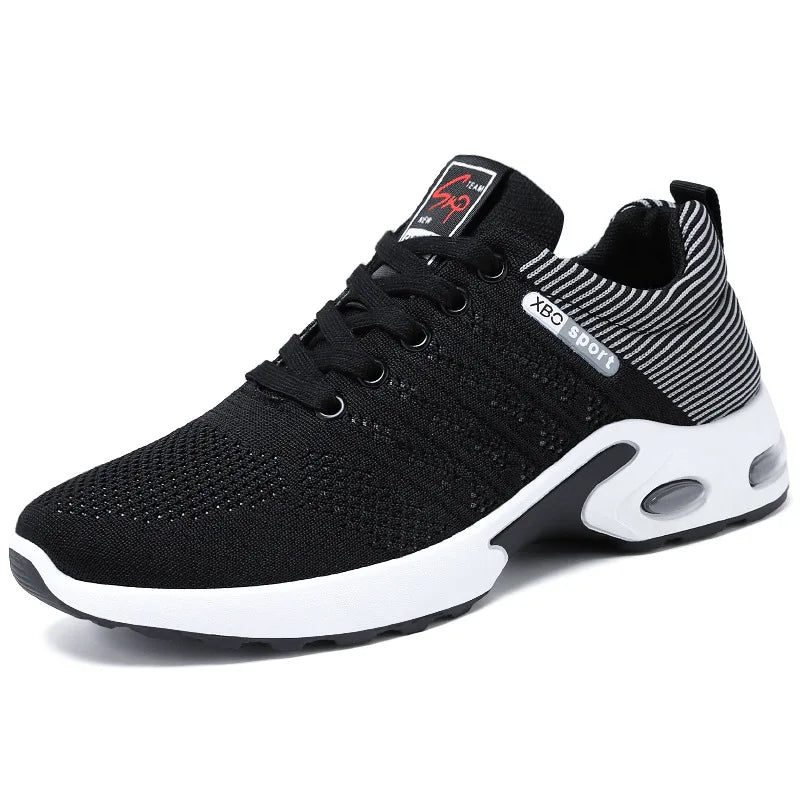 2024 Men’s Breathable Lace-Up Running Shoes – Korean Trendy Light Casual Sports Sneakers - Premium shoes from Lizard Vigilante - Just $32.88! Shop now at Lizard Vigilante