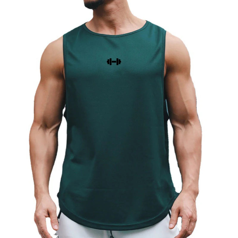 Summer Men's Gym Tank Top Fitness Training Clothing Quick-drying Loose Bodybuilding Sleeveless Shirt Men Fashion Basketball Vest - Premium  from Lizard Vigilante - Just $13.99! Shop now at Lizard Vigilante