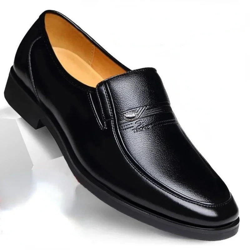 COZOK Men's Leather Slip-On Loafers - Luxury Formal Shoes for Men, Breathable Driving Moccasins, Size 38-44 - Premium shoes from Lizard Vigilante - Just $58.88! Shop now at Lizard Vigilante