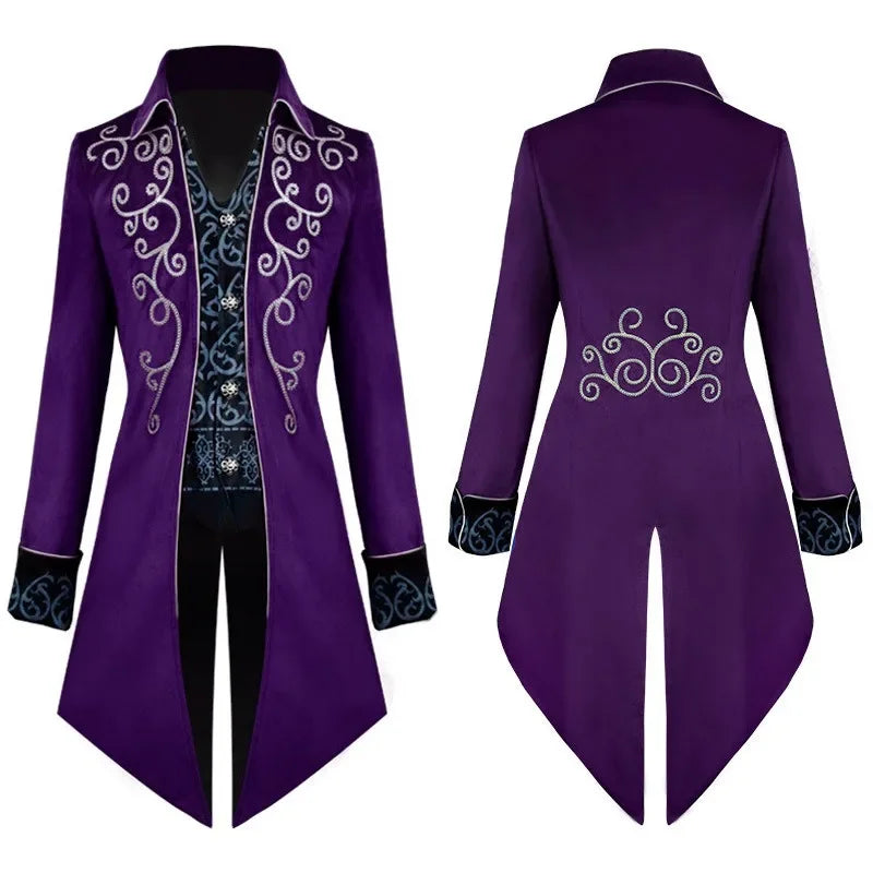 Gothic Steampunk Tuxedo Coat - A Timeless Classic - Premium coat from Lizard Vigilante - Just $54.99! Shop now at Lizard Vigilante