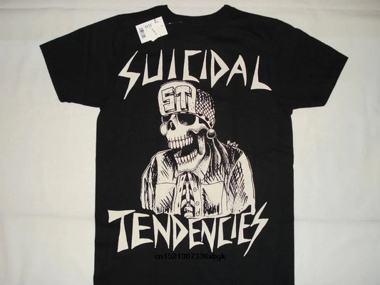 Black Suicidal Tendencies Thrash Metal Punk Rock T-Shirt – 100% Cotton, O-Neck Tee for Men (Sizes S-3XL) - Premium T-Shirt from Lizard Vigilante - Just $21.99! Shop now at Lizard Vigilante