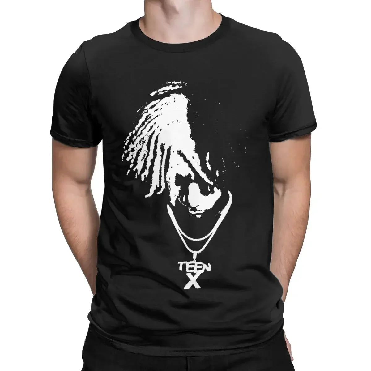 Ken Carson Men's T-shirt | Printed Crew Neck Short Sleeves Rapper T-shirt for Spring/Summer - Premium t- from Lizard Vigilante - Just $25.88! Shop now at Lizard Vigilante