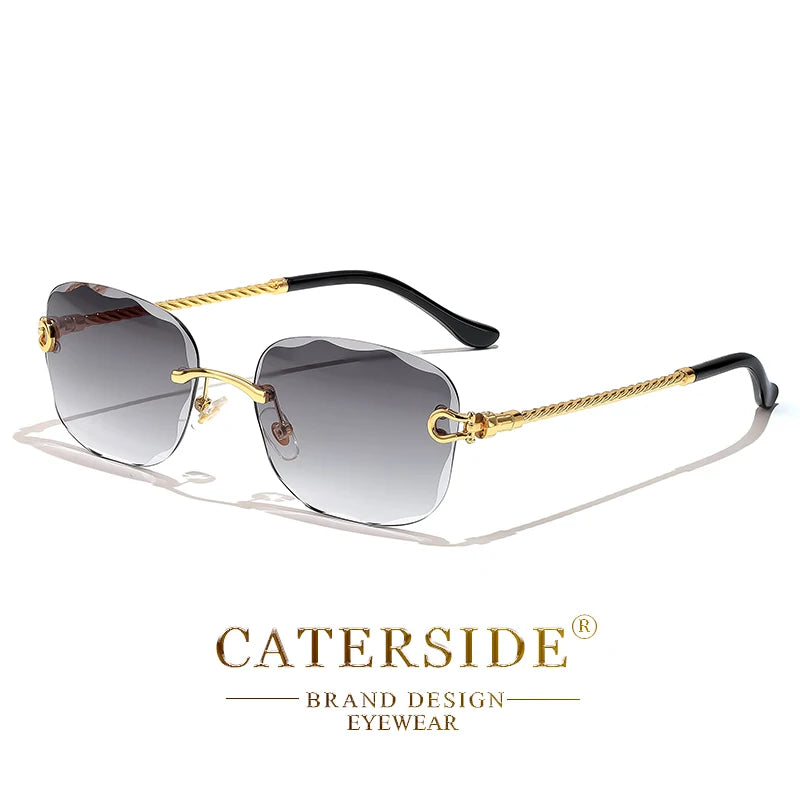 Rimcutter Royale: Caterside Retro Gradient Sunglasses – Blade Lens Street Icon Shades - Premium shades from dsers - Just $15.99! Shop now at Lizard Vigilante