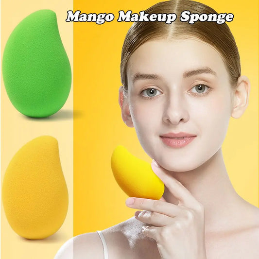 Women Foundation Powder Mango Shape Cushion Sponge Cosmetic Puff Beauty Tool Makeup Egg