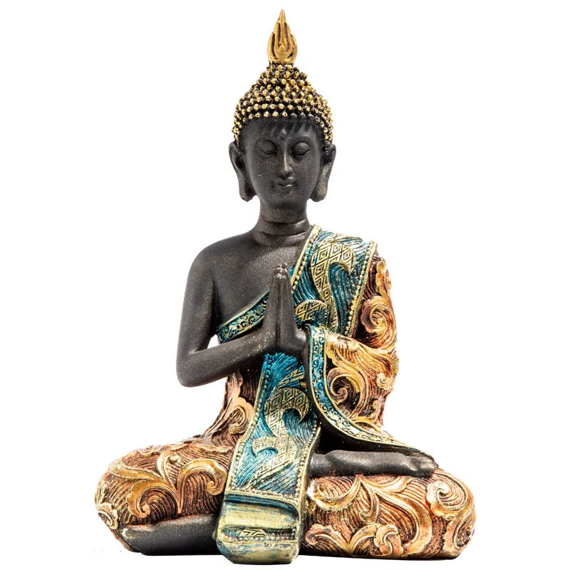 Hand Made Thailand Buddha Statue, Large Buddha Sculpture Green Resin, Buddhism, Hindu, Fengshui Figurine, Meditation, Home Deco