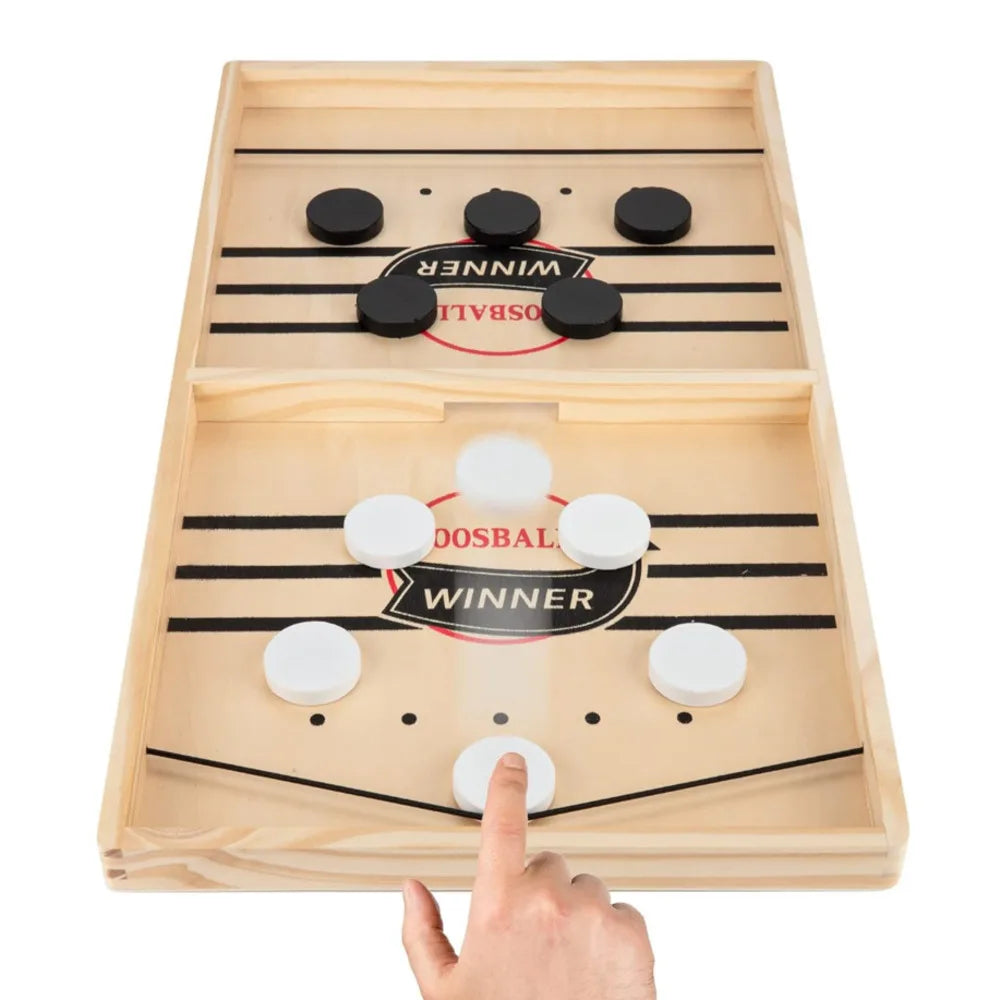 Fast Sling Puck Game – Desktop Table Hockey and Foosball Board Game for Family and Party Fun - Premium game from Lizard Vigilante - Just $21.88! Shop now at Lizard Vigilante