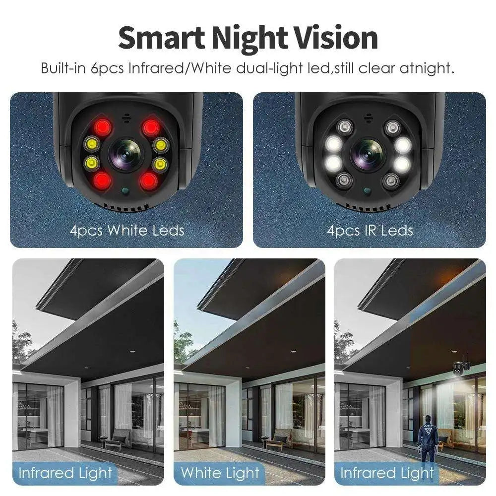 4K 8MP Smart WiFi PTZ Camera with 5x Digital Zoom & AI Human Detection - Wireless CCTV IP Camera for Outdoor Security, Color Night Vision & ONVIF Support - Premium camera from Lizard Vigilante - Just $40.99! Shop now at Lizard Vigilante