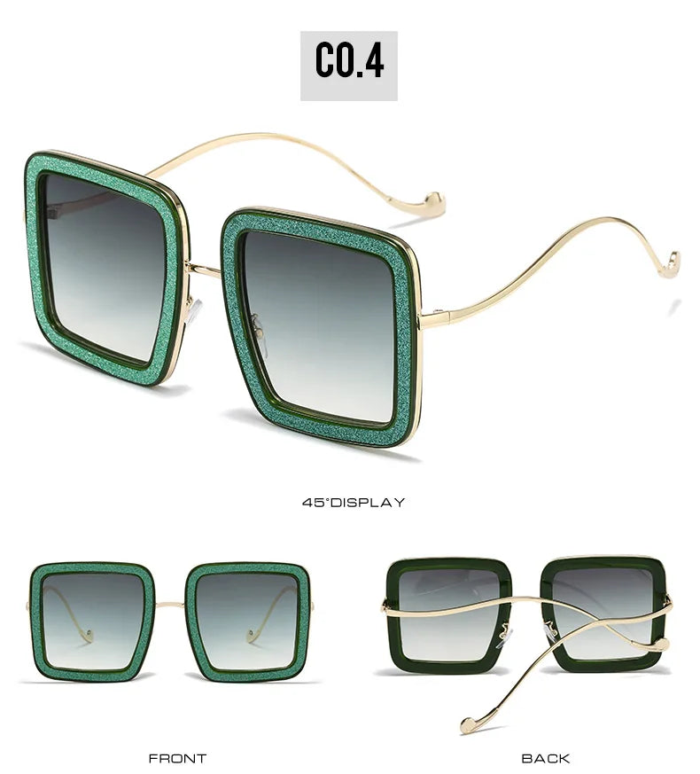 Glitter Vortex Shades – Rockstar Ice-Out Sunglasses for Unapologetic Legends - Premium shades from Lizard Vigilante - Just $26.99! Shop now at Lizard Vigilante