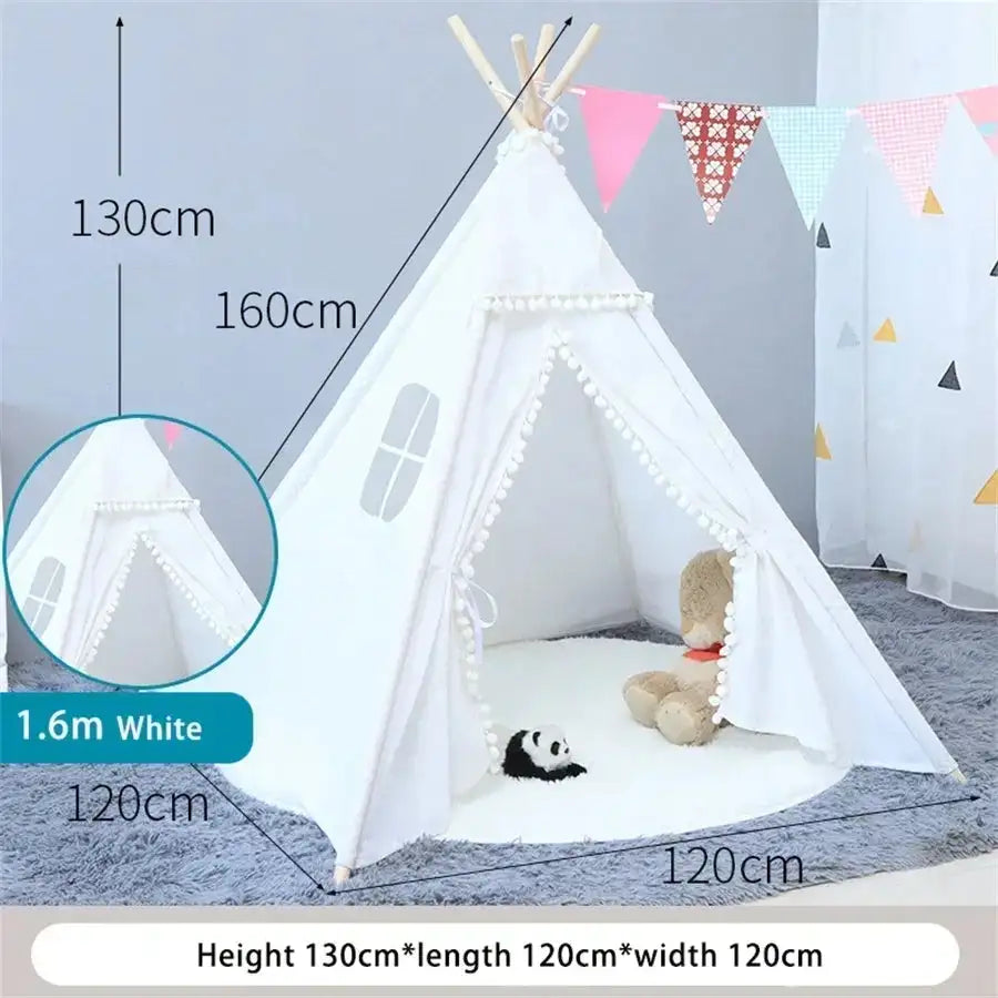 Tent for Kids Indoor Household Children Play House Wigwams Portable Folding Tipi Teepee Girl and Boy Castle Play Room Tents