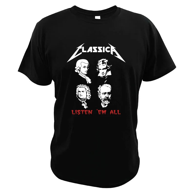 Retro Al Funn Rock TShirt Parody Composer Bach Mozart Beethoven Musician Listen Me All Best Graphic Tshirts Unisex Tee Camisetas - Premium T-Shirts from Lizard Vigilante - Just $24.39! Shop now at Lizard Vigilante