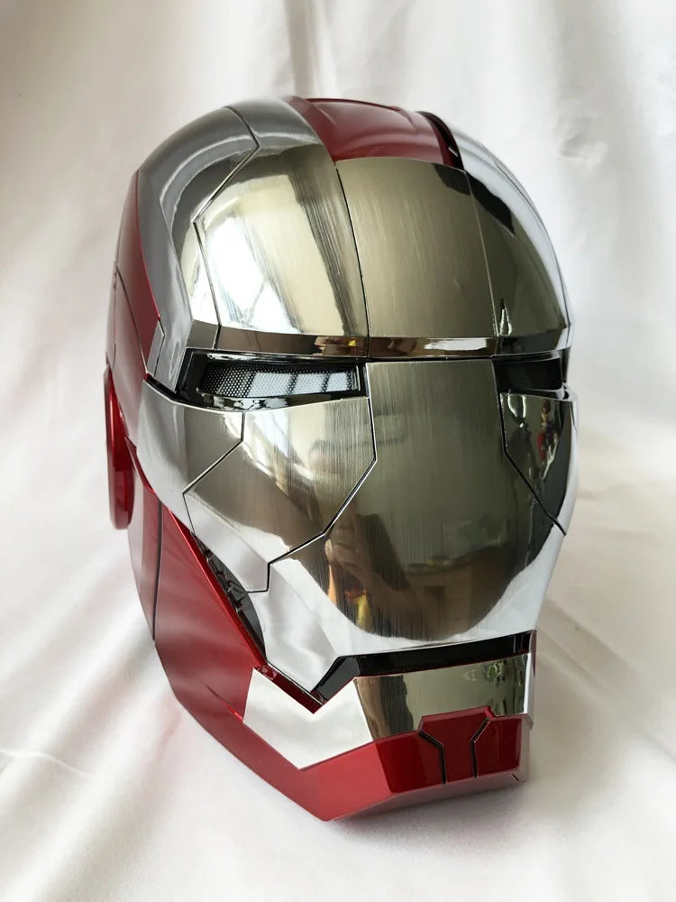 New AutoKing 1:1 Mk5 Iron Man Helmet Cosplay Voice Control Eyes with Light Model Toys for Adult Electric Wearable Christmas Gift - Premium  from Lizard Vigilante - Just $199.99! Shop now at Lizard Vigilante